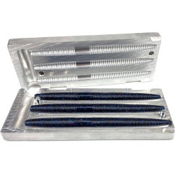 Soft Plastiс Mold Lure Making Injection Molds Fishing Lures Three Cavity Yama Senko 5'' Aluminium