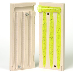 Soft Plastiс Mold Lure Making Injection Molds Fishing Lures 3 Cavity Yama Senko 5''