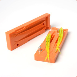 Soft Plastiс Mold Lure Making Injection Molds Fishing Lures Zoom Salty Super Fluke 4'' Two Cavity